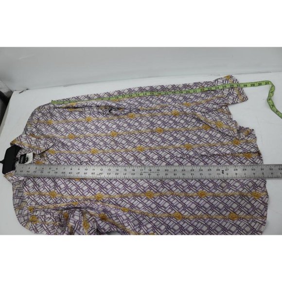 Vintage Versace Jeans Couture Shirt Mens XL Medusa Pattern Gold Chain Baroque - Picture 7 of 16